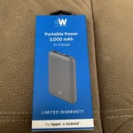 Just Wireless Black Portable Power Bank 5000MAH For Apple/android - New. Fixed Price $10.00.