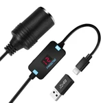 Farsense To 12V Cigarette Lighter ADAPTER(36W)-USB Male Black. Fixed Price $18.55.