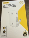 Pisen High Power Box 22.5W With Two Build-in Cables 10000MAH Bank. Fixed Price $25.00.