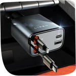 Lisen Retractable Charger, 69W Cars Adapter Usb Fast For Iphone 17. Fixed Price $33.99.