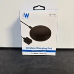 Just Wireless 15W Charging Pad With Adapter - Black Open Box. Fixed Price $18.00.