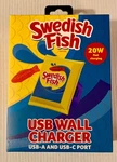 Swedish Fish Candy 20W Wall Charger W/usb-c & Usb-a Ports Orbit Innovations New. Fixed Price $17.00.