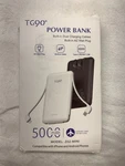 TG90 Portable Phone Charger Ultra Mini Power Bank With Built-in Blue #0806B. Fixed Price $45.99.