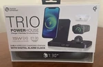 3-IN-1 Qi Wireless Charging Station W/ Alarm Clock Apple Watch Airpods Iphone. Fixed Price $38.00.