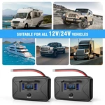 2PCS Mictuning 4-PORT 12V Usb Charger Pd & QC3.0 Fast For Rv Truck Boat. Fixed Price $44.09.