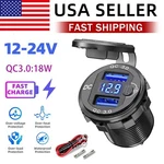 Wnnbtovn 12V QC3.0 Car Charger Dual Usb Port Power Socket Outlet Led Voltmeter. Fixed Price $9.99.
