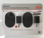 Ubiolabs Wireless Fast Charging Pads 2 Pk Qi For Cell Phones Apple Android. Fixed Price $24.99.