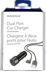Insignia Dual Usb Universal Car Charger For Gps With Mini Cable NS-DDC01-C. Fixed Price $10.99.