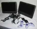 Wonnie 10.5" Dual Screen Portable Dvd Player W-1012 Hookup Cables Power Supply. Fixed Price $39.44.