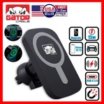 Wireless Car Charger Mount Magnetic Holder For Iphone 12 13 14 15 16 17 Magsafe. Fixed Price $11.99.