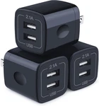 Fast Wall Charger 3PACK Dual Port 2.1A Power Block For Iphone Samsung. Fixed Price $16.43.