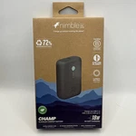 Nimble Champ 10,000MAH 18W Pd Fast Portable Charger Power Bank - Black. Fixed Price $15.00.