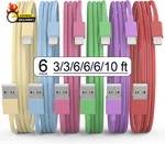 Apple Mfi Certified Iphone Charger, 6PACK(3/3/6/6/6/10 Ft) Lightning Cable. Fixed Price $27.97.