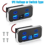 4-PORT 12V-24V Dual Type & Usb Fast Charger Power Socket Outlet Cars Rv. Fixed Price $11.86.