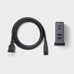 4 Port Charging Hub Vertical 2C + 2A - Heyday Black Saffiano. Fixed Price $9.95.