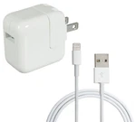 Original Apple 12W Wall Charger And 1M Lightning To Usb Cable Ipad's & Iphones's. Fixed Price $16.99.