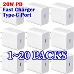 20W Power Type-c Wall Adapter Pd Fast Charger For Iphone 16 15 14 13 12 11 8 Lot. Fixed Price $79.78.