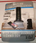 New Aduro Multi-use Usb 6 Port Charging Tower Station Power Type Pd,. Fixed Price $19.95.