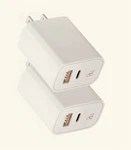 Iphone Fast Charger Mfi Certified , 2PACK 20W Dual Port Qc + Pd 3.0 White. Fixed Price $17.49.