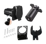 Newsun Complete Set 7 Pin Trailer Plug & Way Socket, Blade Connector, He. Fixed Price $27.45.