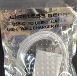 Wirelessgear Usb-c To Cable & Wall Charger Bundle, 5FT White,. Fixed Price $10.00.