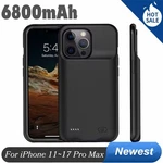 For Iphone 17 16 15 14 13 12 11 Battery Charger Case Power Bank Charging Cover. Fixed Price $24.34.