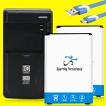 Sporting 2X 4620MAH Extra Battery Travel Charger Cable For Lg Tribute LS675 Us. Fixed Price $57.55.
