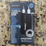 Powerxcel Bank Black, 10,000 Mah Rapid Portable Charger Thin - New. Fixed Price $14.99.