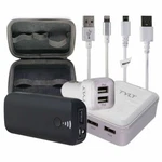 Tylt Battery Kit W/car, Wall & Portable Charger For Iphone More, White *dm. Fixed Price $14.99.