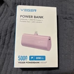 Veger Power Bank Iphone Lighting Connector 5000MAH White. Fixed Price $15.00.