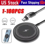 15W Magnetic Fast Wireless Charger Pad For SAMSUNGS24 Ultra Iphone 16 Pro Lot. Fixed Price $299.26.