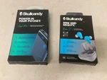 Lot Of 2 Skullcandy Stash Mini Power Bank + Dime Bluetooth Earbuds. Fixed Price $34.99.