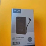 White TG90 Mini Power Bank 4500MAH Portable Charger With Built Cable. Fixed Price $19.95.