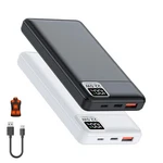 2-PACK 5V 2A 3A Heated Vest Battery Power 10000MAH, Black+white. Fixed Price $40.17.