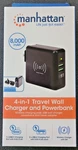 Manhattan 102452 Travel Charger 8000MAH Power Bank Usb Eu/us/uk New. Fixed Price $39.99.
