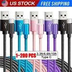 Braided Usb Type-c For Iphone 17/16/15 Cable Fast Charger Charging Data Cord Lot. Fixed Price $245.82.