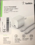 Belkin Boost Usb-c Gan 30W Wall Charger Universal Compact WCH001DQ1MWH-B6. Fixed Price $17.50.