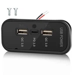 Gibbab 72W Ports 12V Rv Usb Outlet, 36W PD3.0 Type-c Quick 1PCS, Deep Black. Fixed Price $17.23.