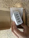 Amazonbasics 40W 4-PORT Usb Wall Charger Power Adapter, White. Fixed Price $15.00.