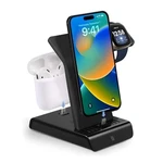 Wasserstein Wireless Charger 3-IN-1 Charging Station Stand Black. Fixed Price $43.39.