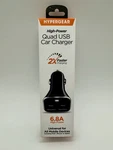 Hypergear Quad 4-PORT Usb 6.8A Car Phone Charger Black New. Fixed Price $14.44.