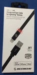 Scosche Flatout Led - Charge & Sync 3FT Cable For Iphone / Ipad Black. Fixed Price $11.50.