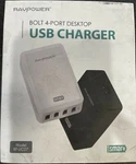 Ravpower Wall Desktop Quick Charger Usb RP-UC07 60W 4-PORT Qc. Fixed Price $39.99.
