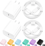 Iphone Charger Fast Charging, Mfi Certified 2PACK 20W Type Block. Fixed Price $19.97.