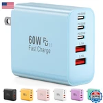 Usb Charger Block 60W 5-PORT Type Fast Charging Hub For Iphone Samsung Pixel. Fixed Price $16.02.