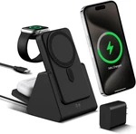 3-IN-1 Wireless Charging Station: Portable 10000MAH Power Bank Charger Compatibl. Fixed Price $77.99.