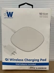 Just Wireless 5W Qi Charging Pad With 4FT Tpu Cable - White. Fixed Price $9.99.