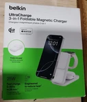 Belkin Ultracharge 3-IN-1 Foldable Magnetic Charger 25W White. Fixed Price $59.99.