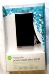 Motorola Power Pack Slim 2400 Portable Battery Apple Android Ios X Nip. Fixed Price $9.99.