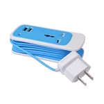 Universal Charger 3-IN-1 W/dual 2.1AMP Usb Ports Compact For Travel (blue). Fixed Price $7.95.